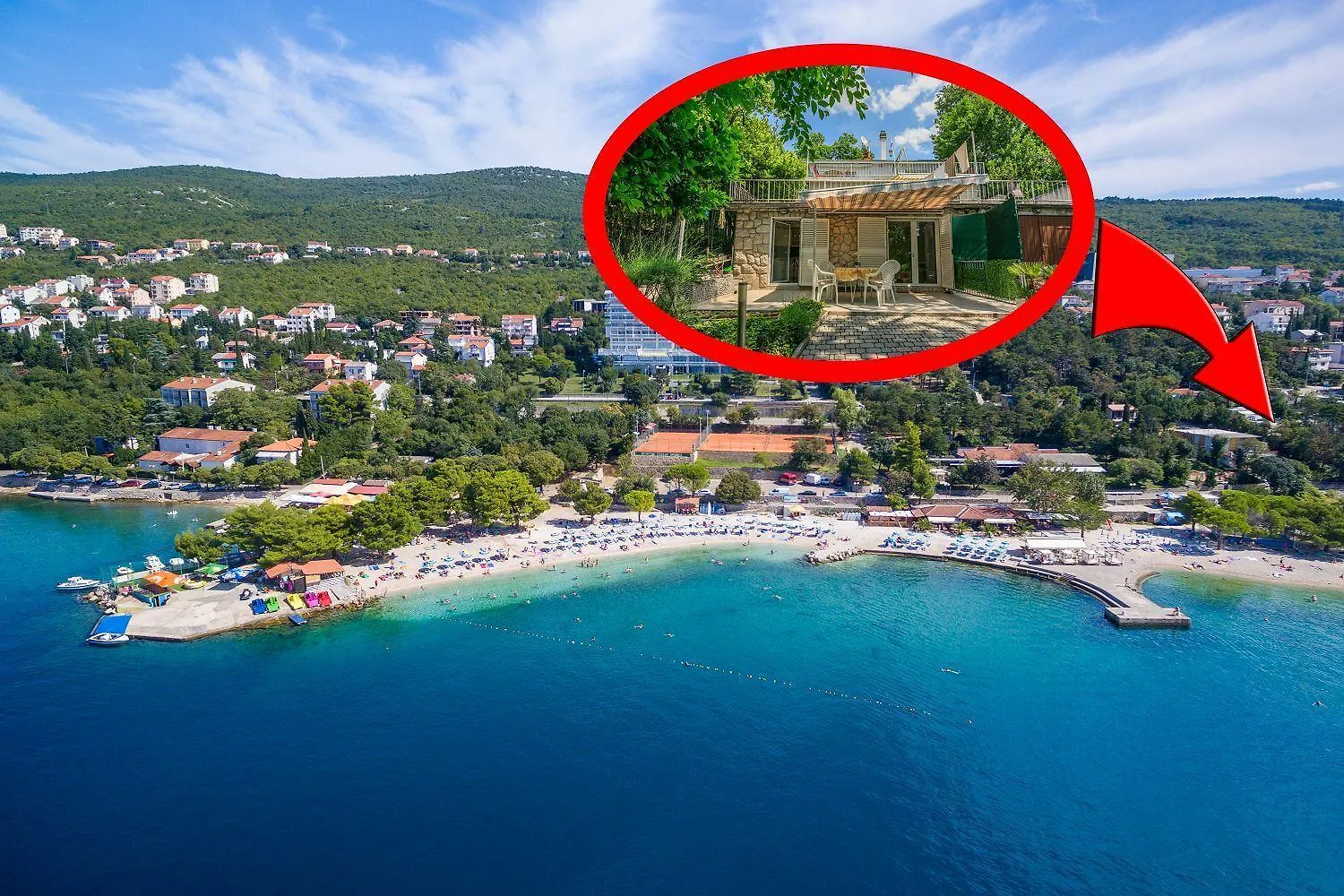 Einzigartiges Apartment Nur 20 Meter Zum Strand Mit Privater Terrasse, Grill - Hundefreundlich Crikvenica
