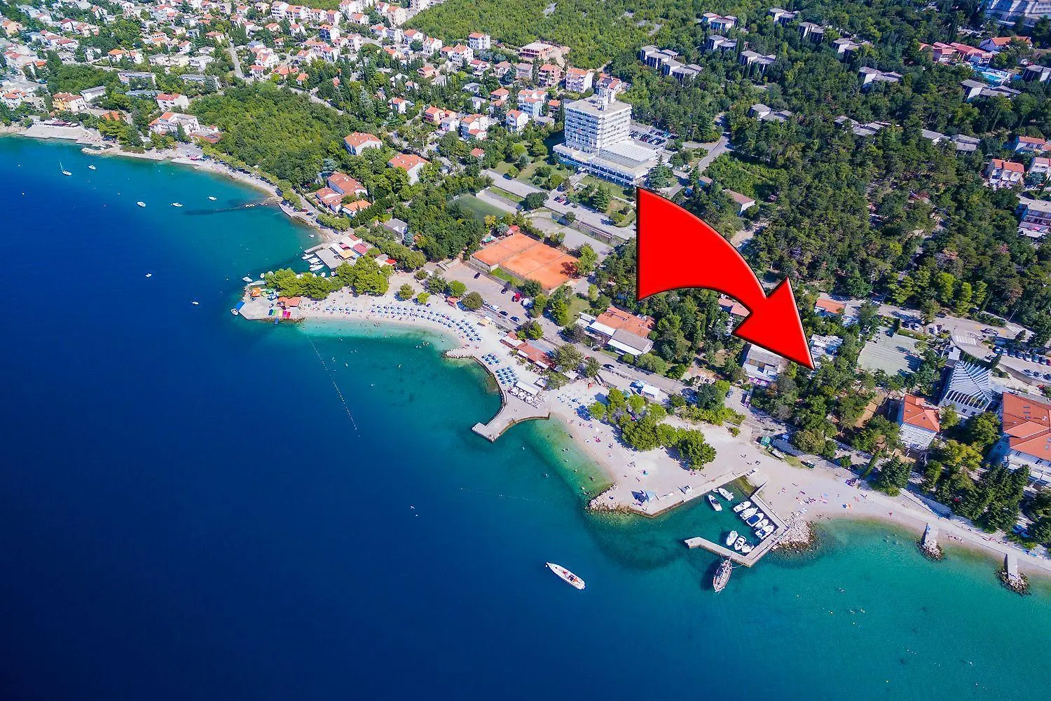 Einzigartiges Apartment Nur 20 Meter Zum Strand Mit Privater Terrasse, Grill - Hundefreundlich Crikvenica 0*,